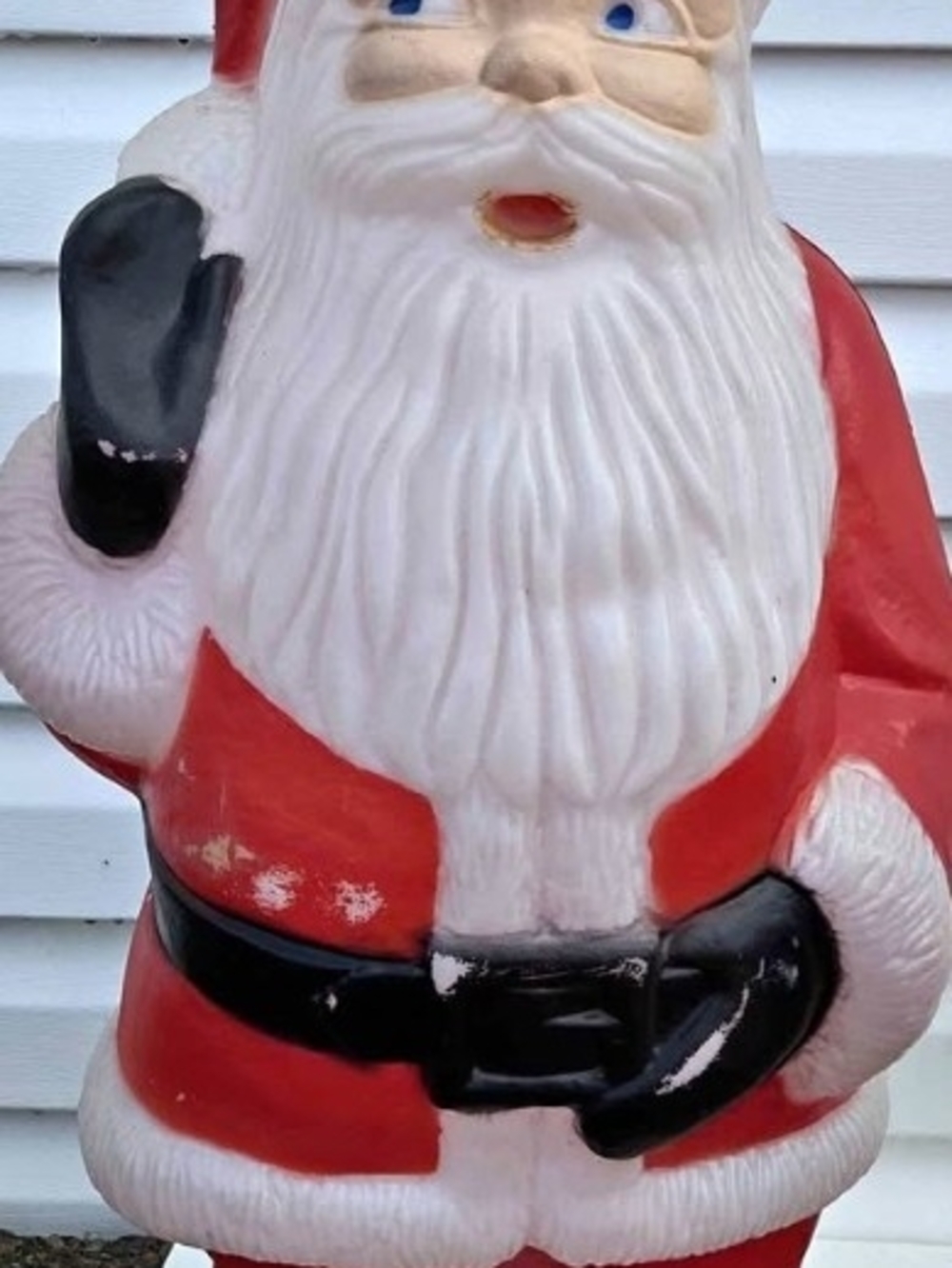 Vintage Waving Santa Blowmold